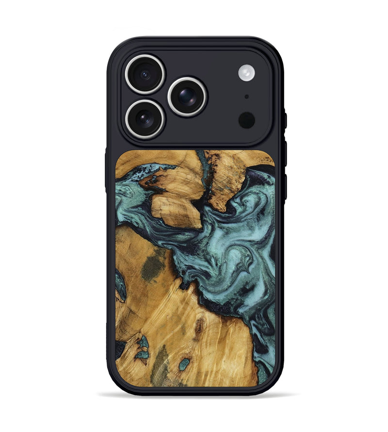 iPhone 17 Pro Wood Phone Case - Emmitt (Green, 801736)