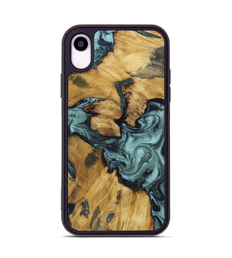 iPhone Xr Wood Phone Case - Emmitt (Green, 801736)