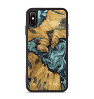 iPhone Xs Max Wood Phone Case - Emmitt (Green, 801736)