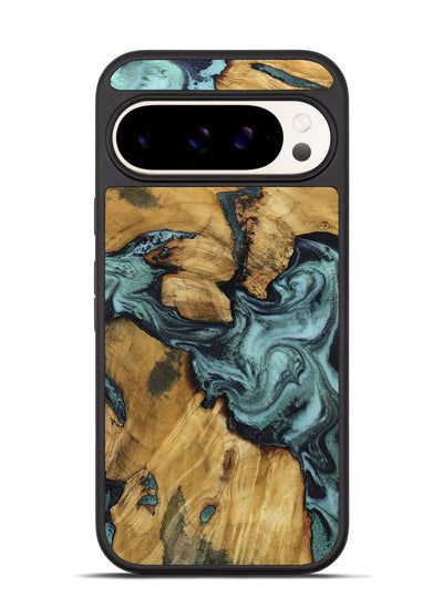 Pixel 9 Wood Phone Case - Emmitt (Green, 801736)