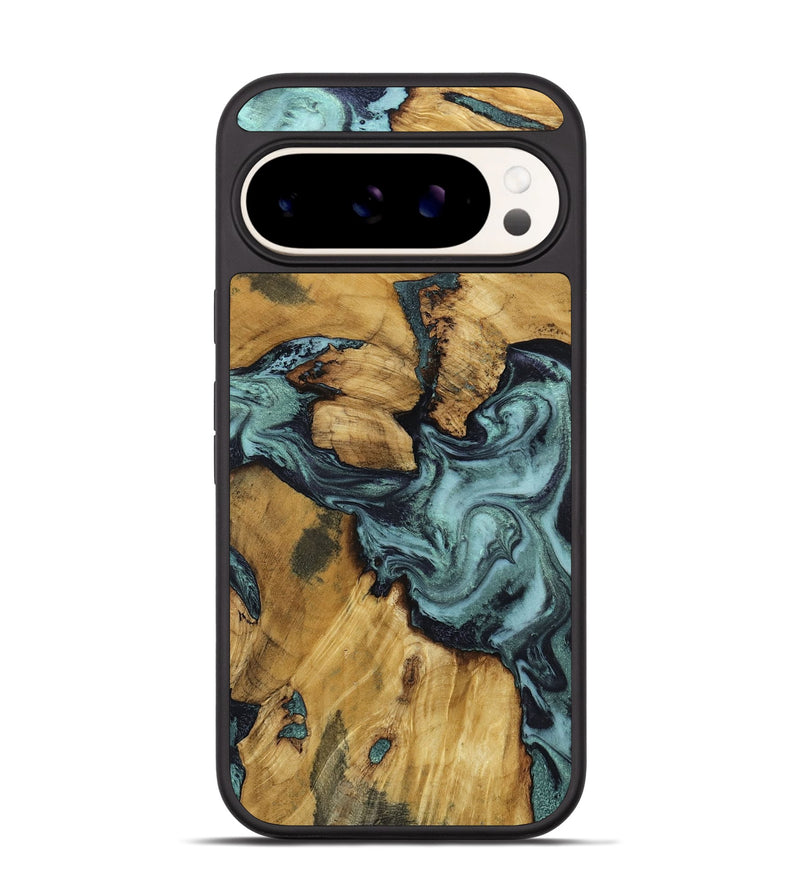 Pixel 9 Pro Wood Phone Case - Emmitt (Green, 801736)