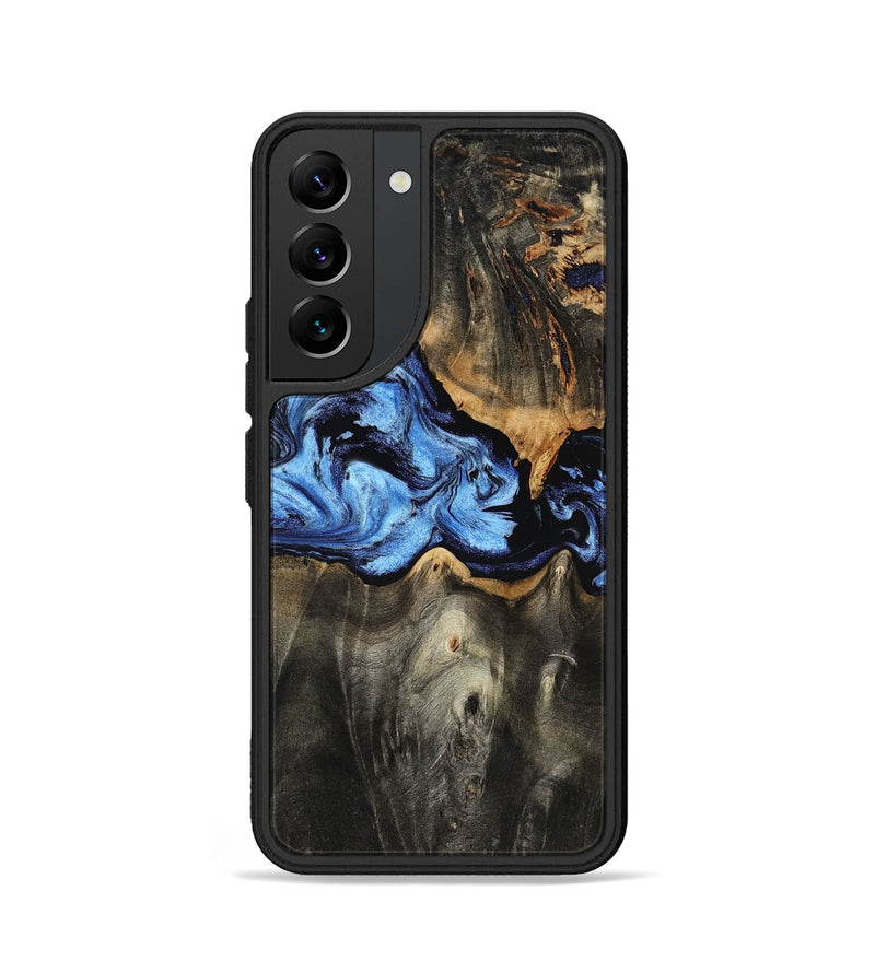 Galaxy S22 Wood Phone Case - Makenna (Blue, 801737)
