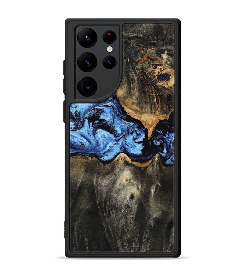 Galaxy S22 Ultra Wood Phone Case - Makenna (Blue, 801737)