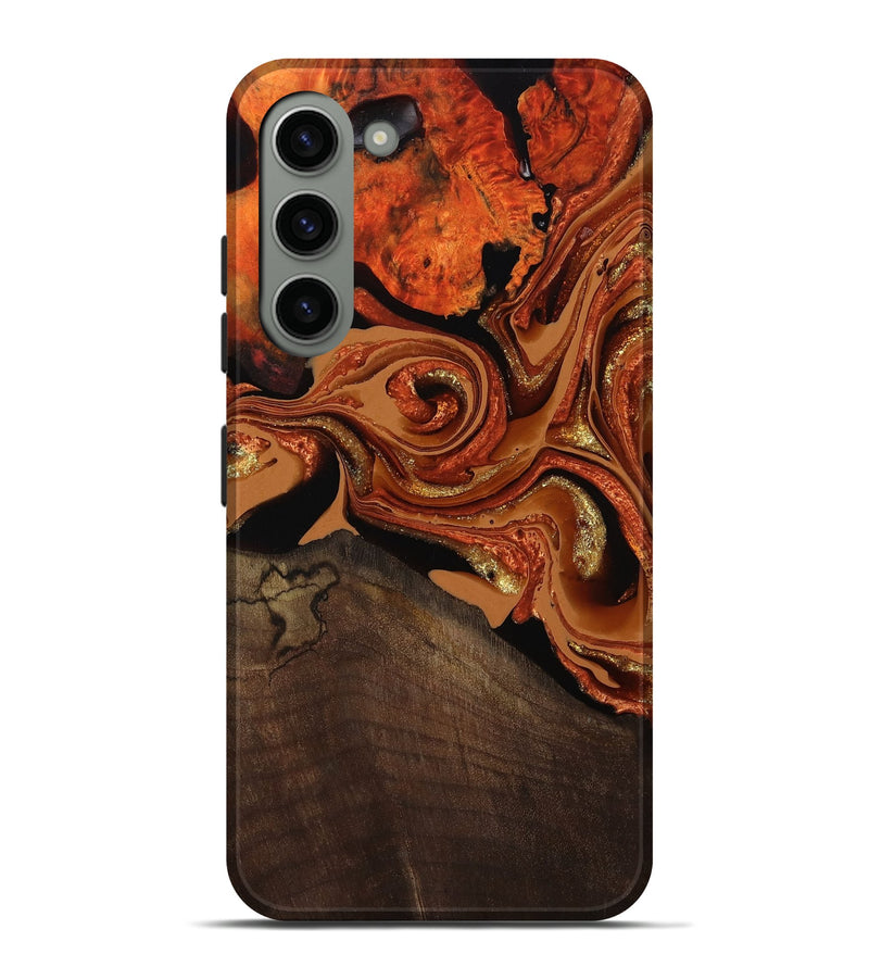 Galaxy S23 Plus Wood Live Edge Phone Case - Cyrus (Red, 801741)