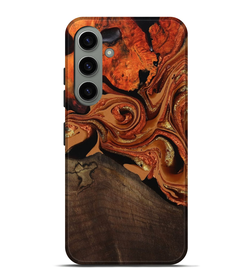 Galaxy S24 Plus Wood Live Edge Phone Case - Cyrus (Red, 801741)