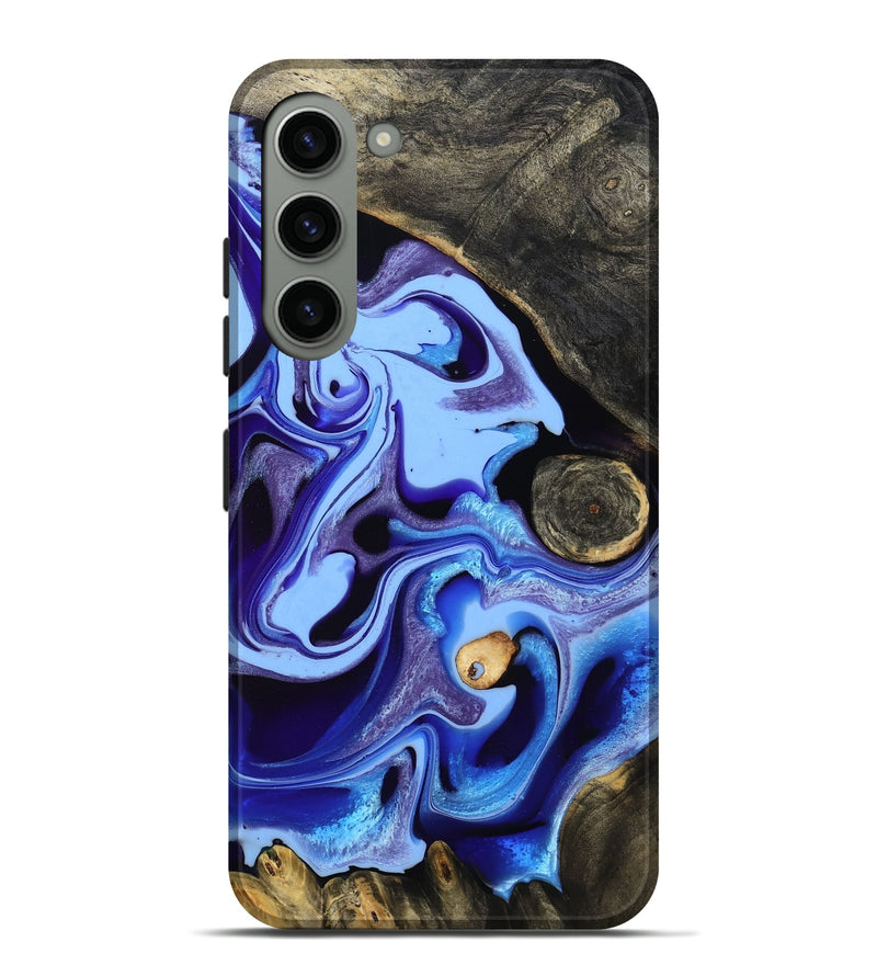 Galaxy S23 Plus Wood Live Edge Phone Case - Katia (Blue, 801742)