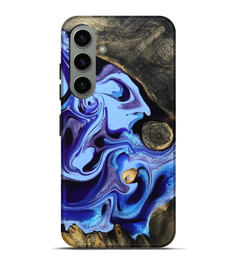 Galaxy S24 Plus Wood Live Edge Phone Case - Katia (Blue, 801742)