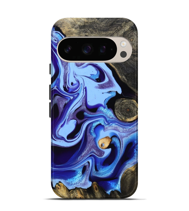Pixel 10 Pro Wood Live Edge Phone Case - Katia (Blue, 801742)