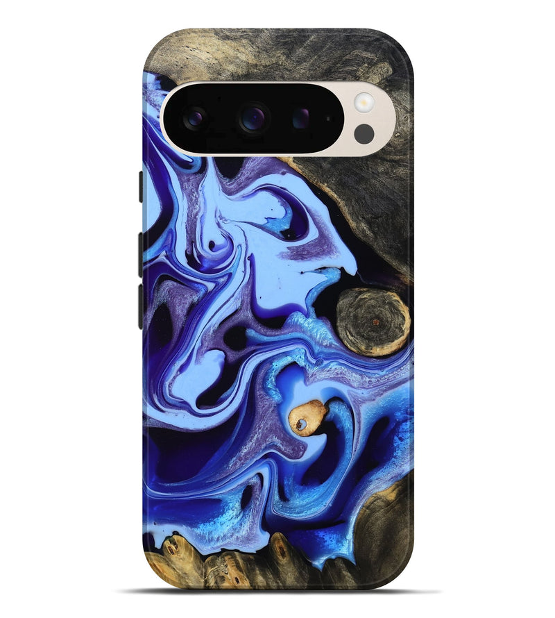 Pixel 10 Pro XL Wood Live Edge Phone Case - Katia (Blue, 801742)