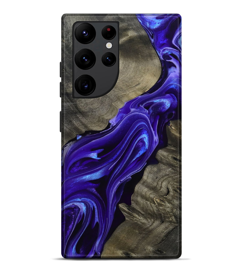 Galaxy S22 Ultra Wood Live Edge Phone Case - Lora (Purple, 801743)