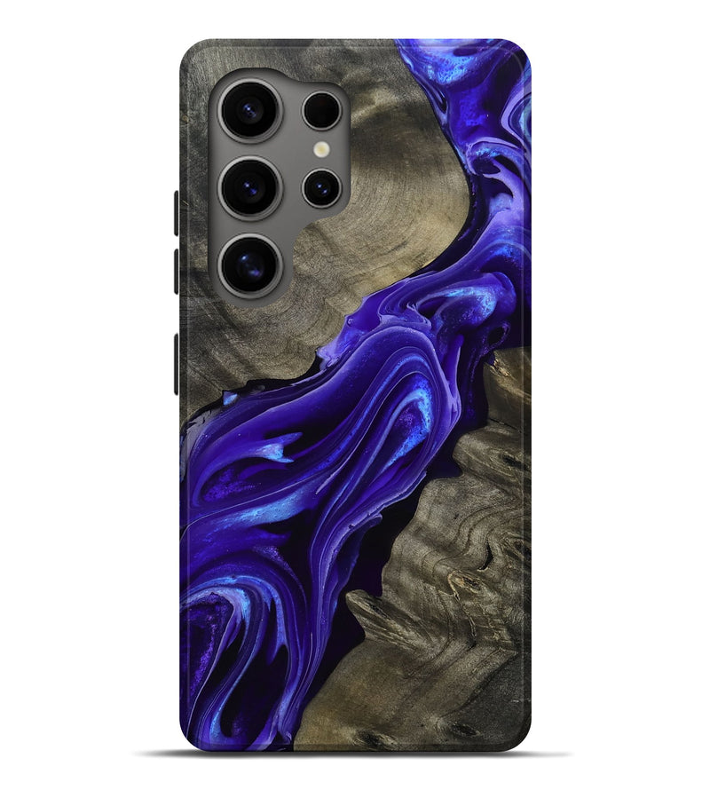 Galaxy S25 Ultra Wood Live Edge Phone Case - Lora (Purple, 801743)