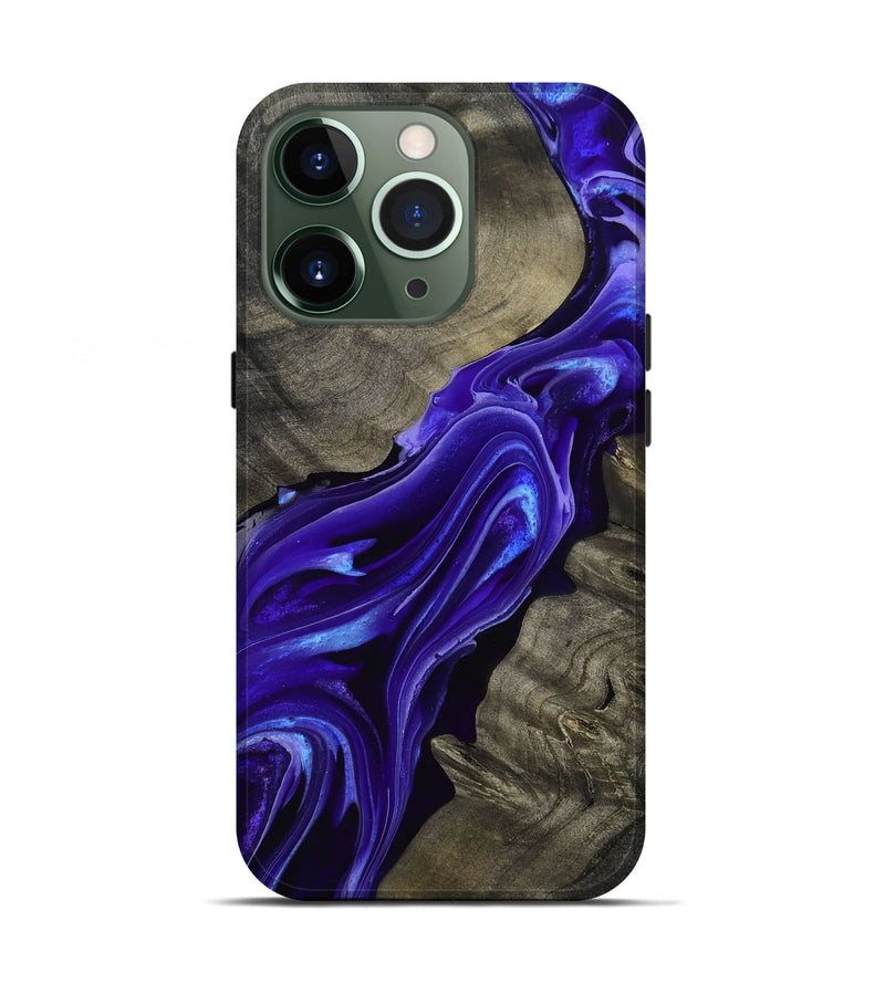 iPhone 13 Pro Wood Live Edge Phone Case - Lora (Purple, 801743)