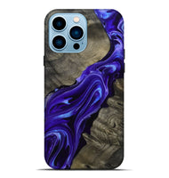 iPhone 14 Pro Max Wood Live Edge Phone Case - Lora (Purple, 801743)