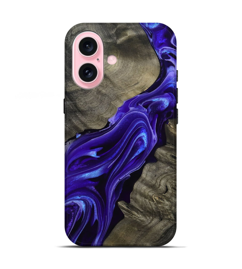 iPhone 17 Wood Live Edge Phone Case - Lora (Purple, 801743)