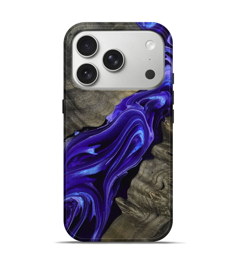 iPhone 17 Pro Wood Live Edge Phone Case - Lora (Purple, 801743)