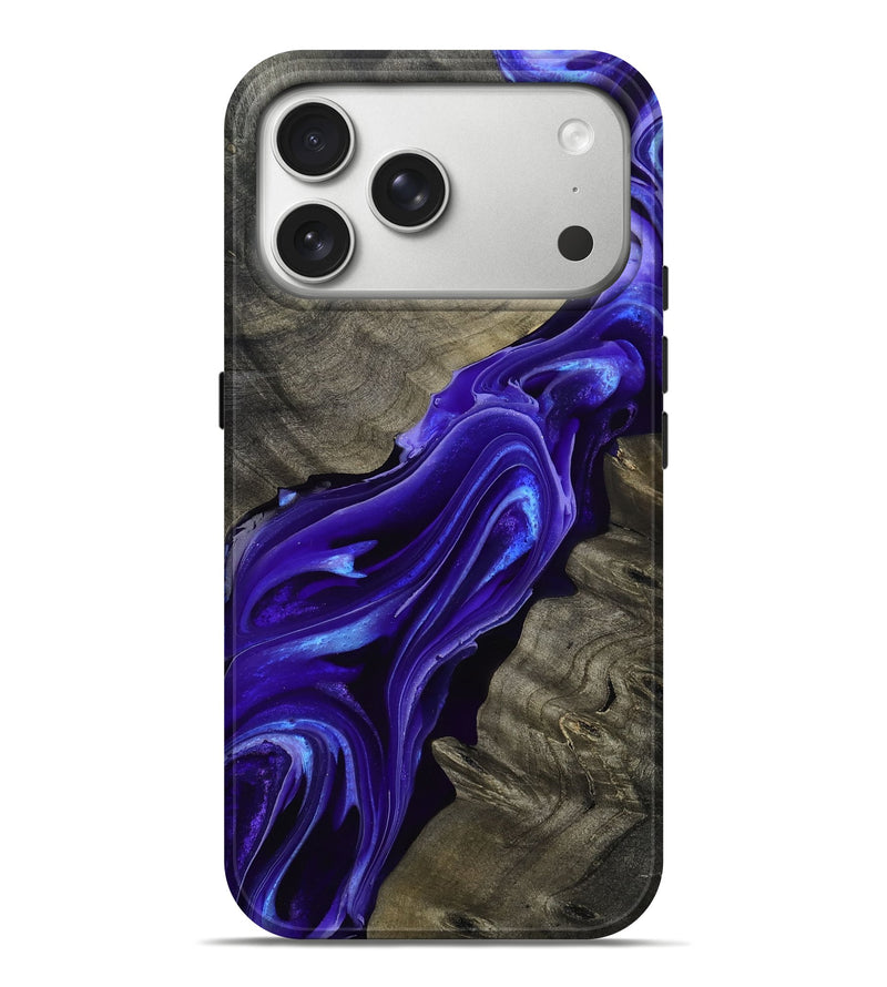 iPhone 17 Pro Max Wood Live Edge Phone Case - Lora (Purple, 801743)