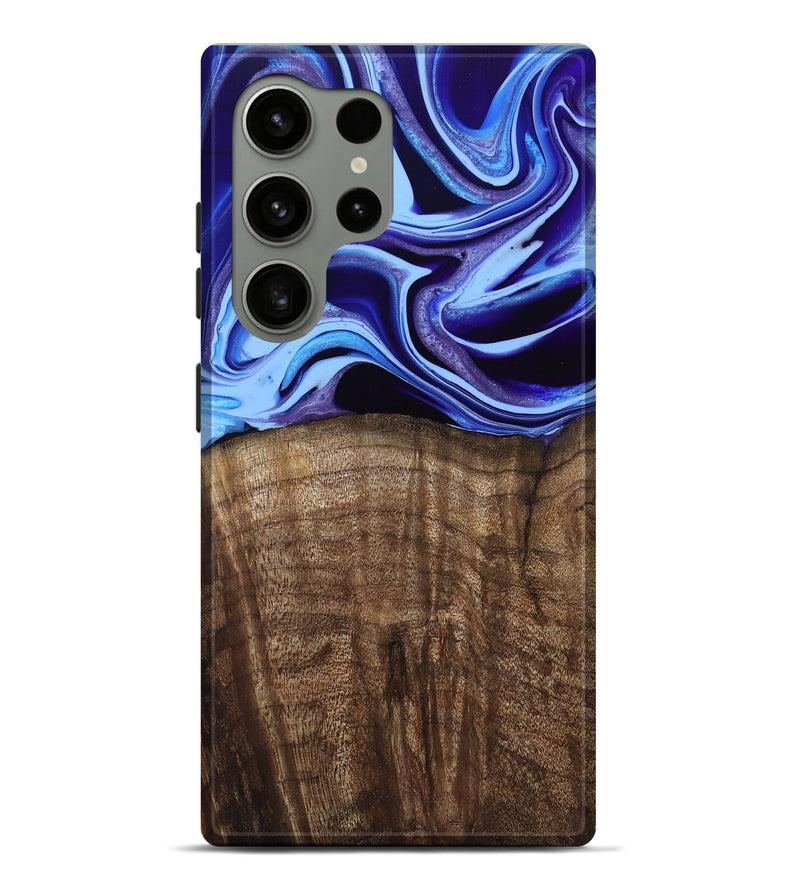 Galaxy S24 Ultra Wood Live Edge Phone Case - Stoney (Blue, 801744)