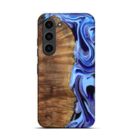 Galaxy S23 Wood Live Edge Phone Case - Flynn (Blue, 801745)