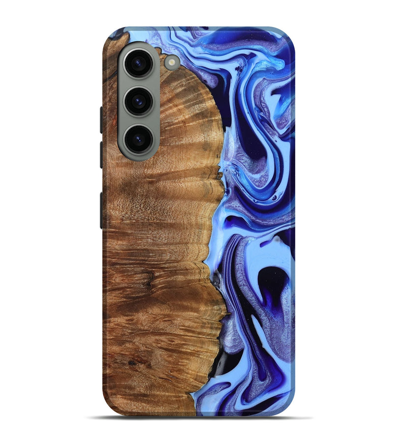 Galaxy S23 Plus Wood Live Edge Phone Case - Flynn (Blue, 801745)