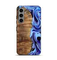 Galaxy S24 Wood Live Edge Phone Case - Flynn (Blue, 801745)