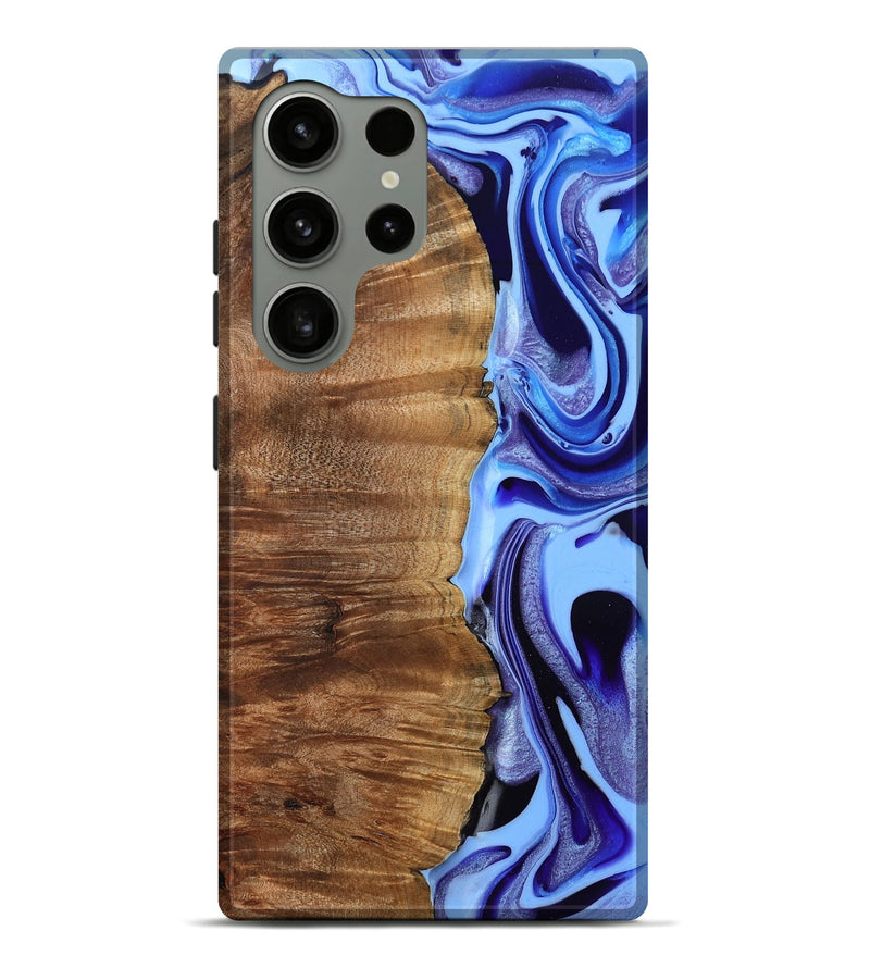 Galaxy S24 Ultra Wood Live Edge Phone Case - Flynn (Blue, 801745)