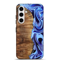 Galaxy S25 Plus Wood Live Edge Phone Case - Flynn (Blue, 801745)