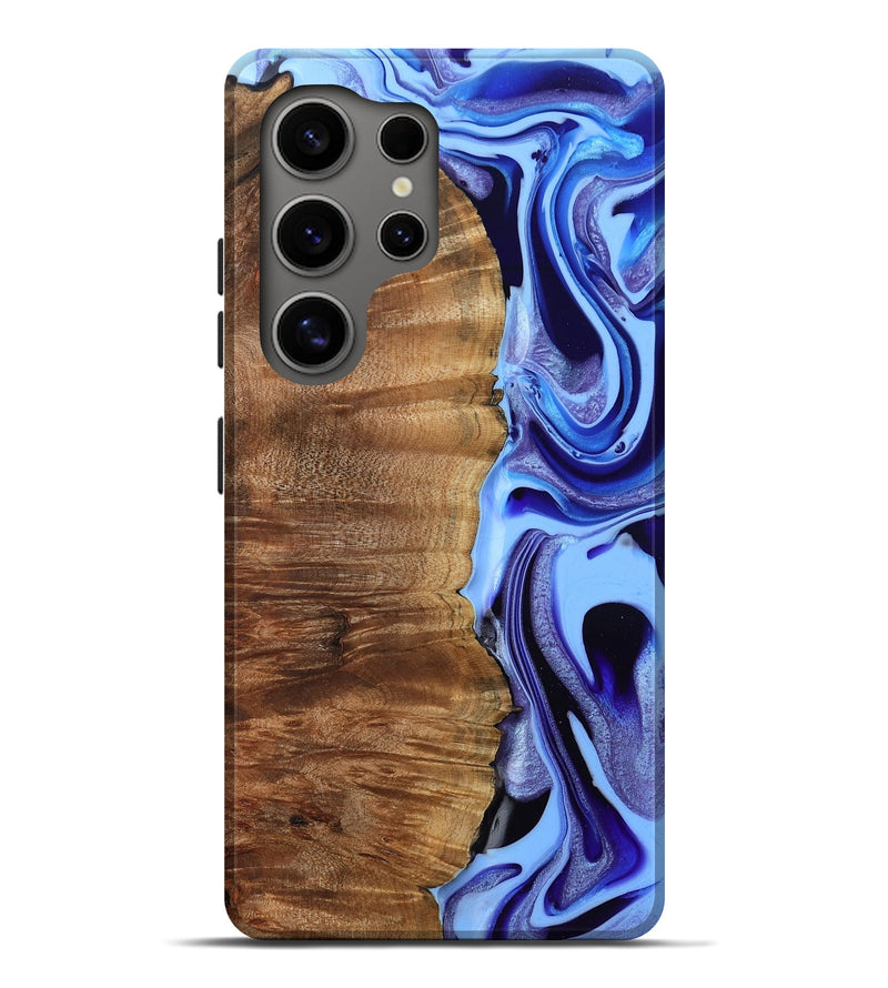 Galaxy S25 Ultra Wood Live Edge Phone Case - Flynn (Blue, 801745)
