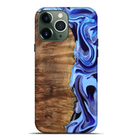 iPhone 13 Pro Max Wood Live Edge Phone Case - Flynn (Blue, 801745)