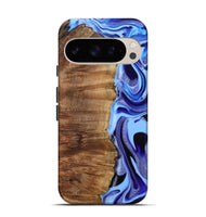 Pixel 10 Wood Live Edge Phone Case - Flynn (Blue, 801745)