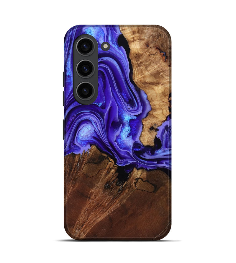 Galaxy S23 Wood Live Edge Phone Case - Nyomi (Purple, 801746)