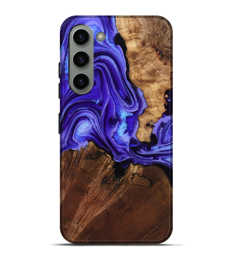 Galaxy S23 Plus Wood Live Edge Phone Case - Nyomi (Purple, 801746)