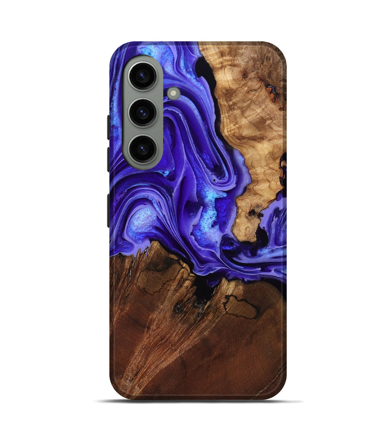 Galaxy S24 Wood Live Edge Phone Case - Nyomi (Purple, 801746)