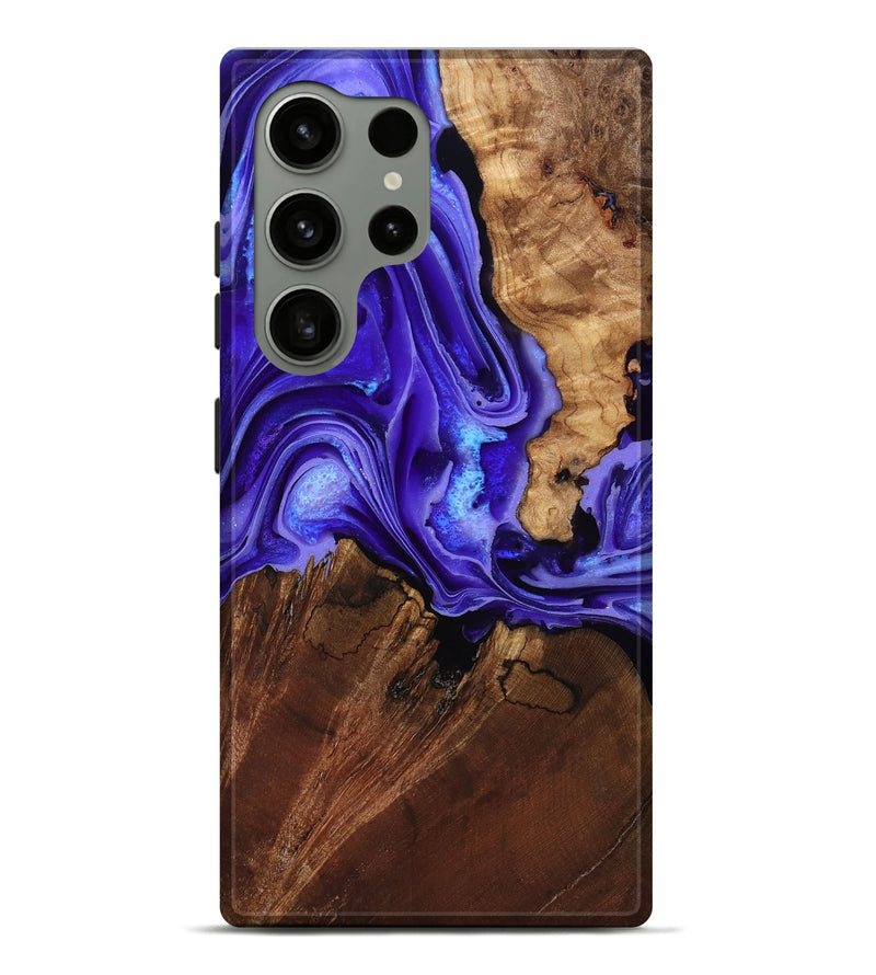 Galaxy S24 Ultra Wood Live Edge Phone Case - Nyomi (Purple, 801746)