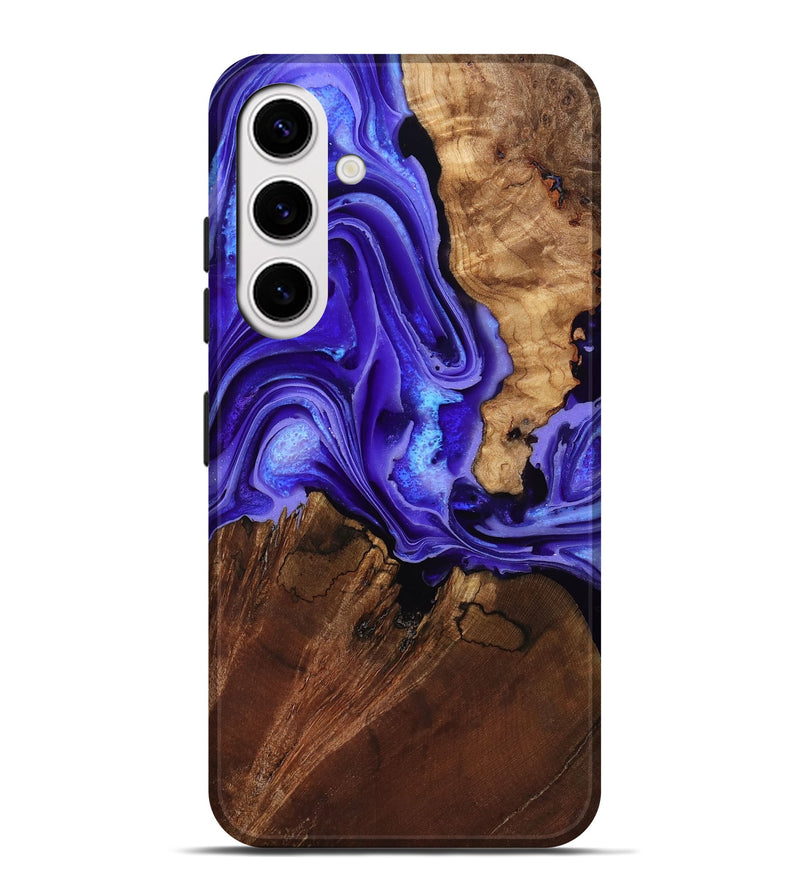 Galaxy S25 Plus Wood Live Edge Phone Case - Nyomi (Purple, 801746)