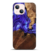 iPhone 14 Plus Wood Live Edge Phone Case - Nyomi (Purple, 801746)
