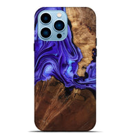 iPhone 14 Pro Max Wood Live Edge Phone Case - Nyomi (Purple, 801746)