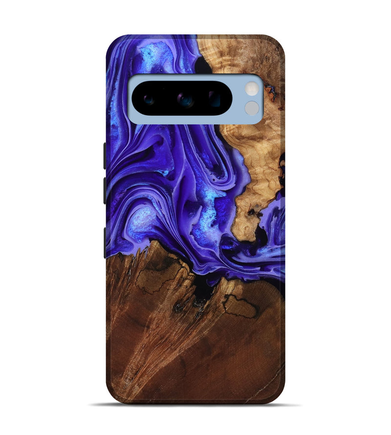 Pixel 8 Pro Wood Live Edge Phone Case - Nyomi (Purple, 801746)