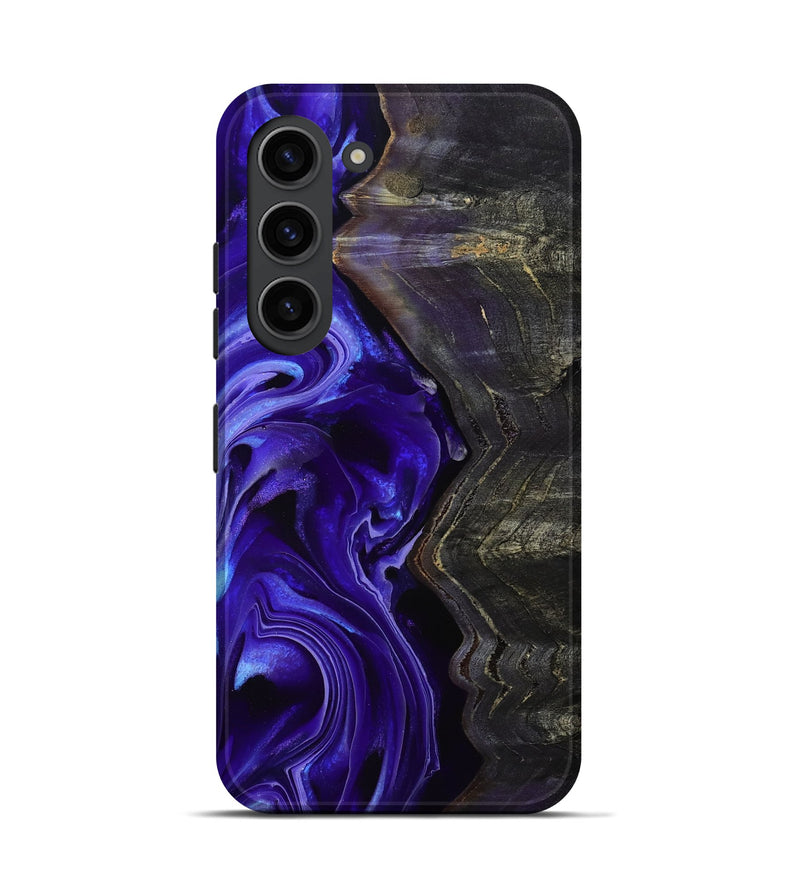 Galaxy S23 Wood Live Edge Phone Case - Jami (Purple, 801747)