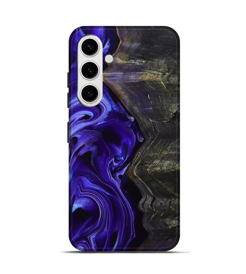 Galaxy S25 Wood Live Edge Phone Case - Jami (Purple, 801747)
