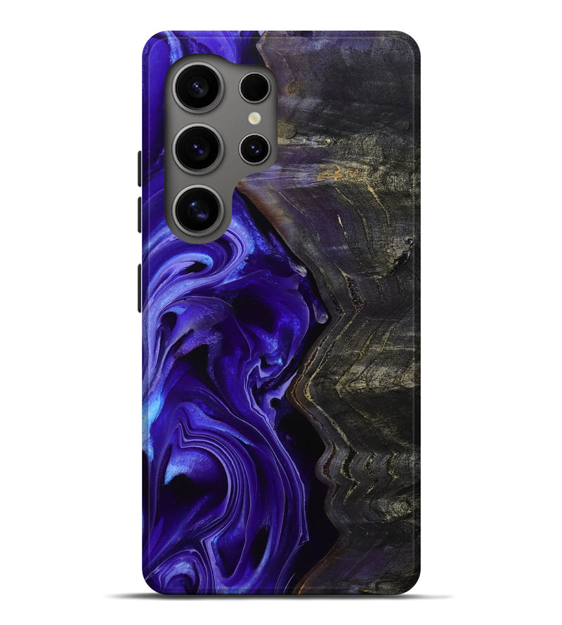 Galaxy S25 Ultra Wood Live Edge Phone Case - Jami (Purple, 801747)