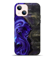 iPhone 14 Plus Wood Live Edge Phone Case - Jami (Purple, 801747)