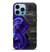 iPhone 14 Pro Max Wood Live Edge Phone Case - Jami (Purple, 801747)