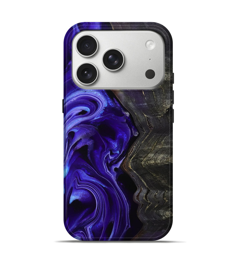 iPhone 17 Pro Wood Live Edge Phone Case - Jami (Purple, 801747)