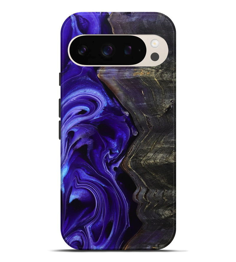 Pixel 10 Pro XL Wood Live Edge Phone Case - Jami (Purple, 801747)