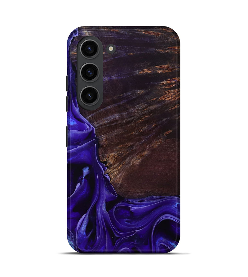 Galaxy S23 Wood Live Edge Phone Case - Ezrah (Purple, 801748)