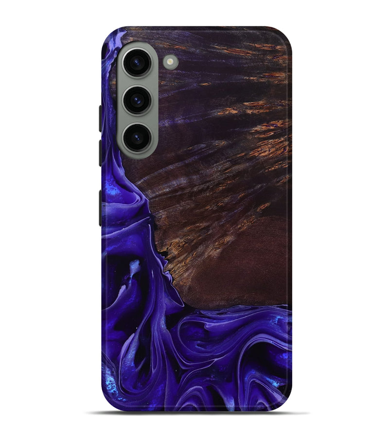 Galaxy S23 Plus Wood Live Edge Phone Case - Ezrah (Purple, 801748)