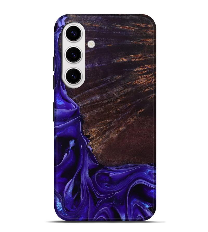 Galaxy S25 Plus Wood Live Edge Phone Case - Ezrah (Purple, 801748)