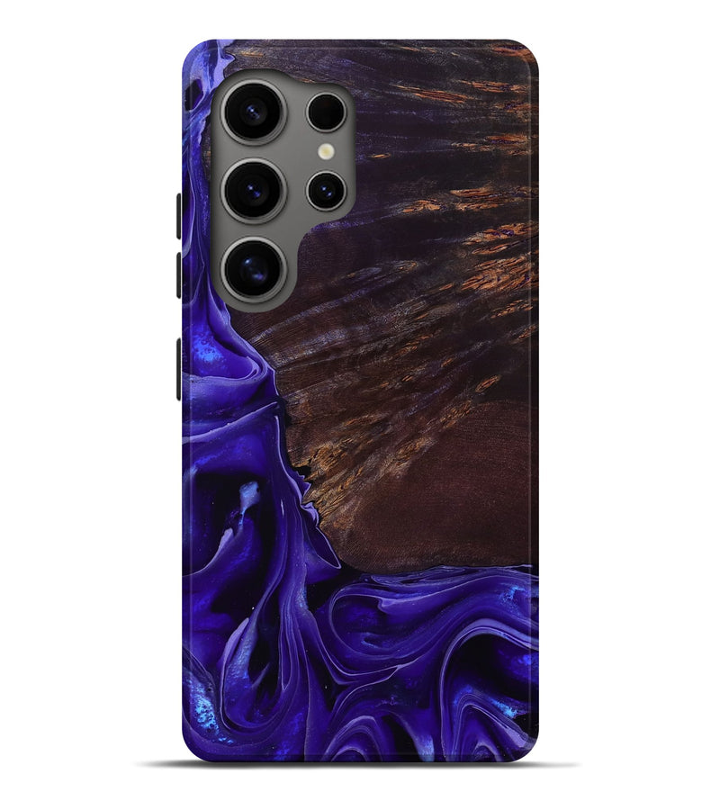 Galaxy S25 Ultra Wood Live Edge Phone Case - Ezrah (Purple, 801748)