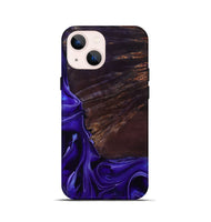 iPhone 13 mini Wood Live Edge Phone Case - Ezrah (Purple, 801748)