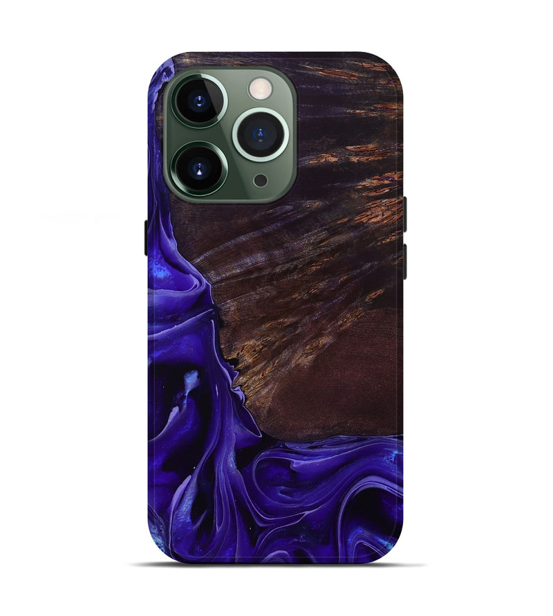 iPhone 13 Pro Wood Live Edge Phone Case - Ezrah (Purple, 801748)